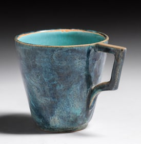 California Faience Tea Cup by Frances Tatarian c1940s