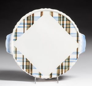 German Spritzdecor Porcelain Platter c1928-1936