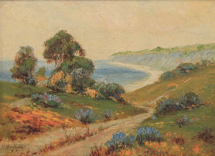 Ramona Valencia Froyland (1900-1988) San Francisco Ocean Beach Golden Gate Park Painting c1920 (1 of 5)