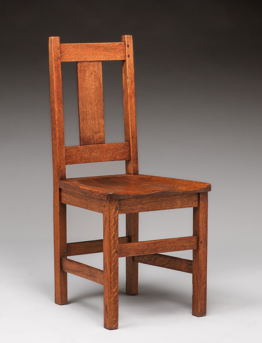 Limbert T-Back Side Chair c1910 (1 of 4)