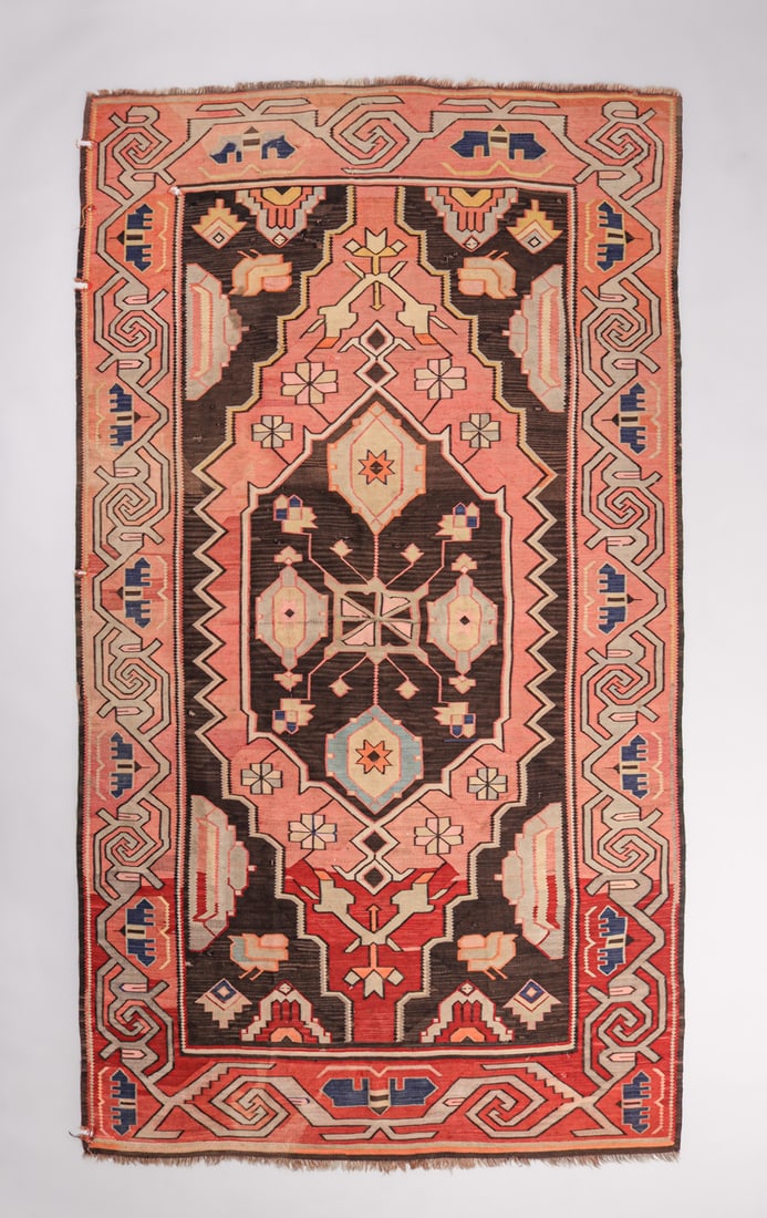 Antique Hand Woven Persian Rug c1920s (1 of 7)