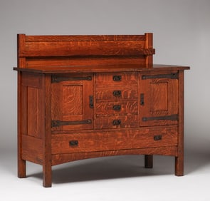 L&JG Stickley Strap-Hinge Sideboard c1910