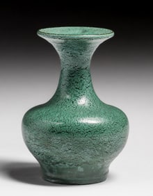 Merrimac Pottery Matte Green Flared Vase c1905