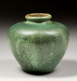 Fulper Pottery Cucumber Matte Green Vase c1910s