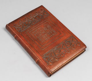 Roycroft Modeled Leather Book "Health and Wealth" Elbert Hubbard 1908