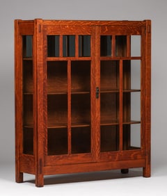 Lifetime Furniture Co Two-Door China Cabinet c1910