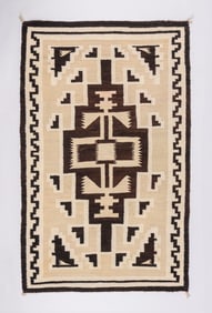 Navajo Two Grey Hills Rug c1930