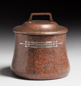 Heintz #2609 Sterling on Bronze Humidor c1915