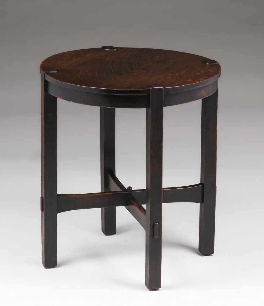 Early Gustav Stickley #436 Lamp Table c1902 (1 of 2)