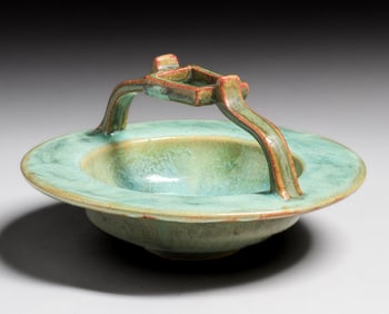 Fulper Pottery Handled Vaz-Bowl c1910s