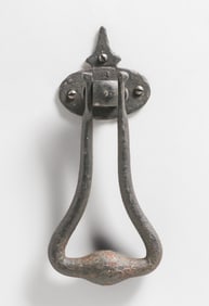 Arts & Crafts Spanish Revival Iron Door Knocker c1920s