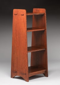 Lifetime Furniture Co Slab-Sided Magazine Stand c1910