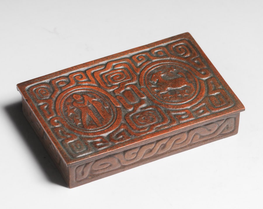 Tiffany Studios #810 Zodiac Box c1910 (1 of 6)