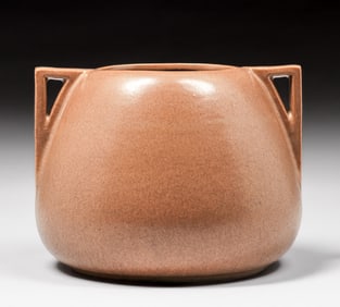 Fulper Pottery Mission Matte Two-Handled Vase c1910s