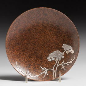 Heintz Sterling on Bronze Card Tray c1915