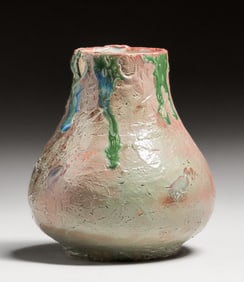 Dedham Pottery Hugh Robertson Experimental Chinese Glazed Drip Vase c1898-1908