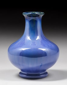 Fulper Pottery Chinese Blue Vase c1910s