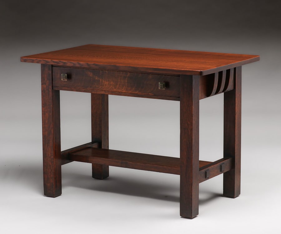 Limbert One-Drawer 42"w Library Table c1910 (1 of 7)