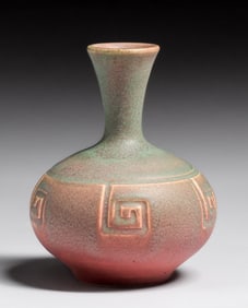 Rookwood Pottery #509 Pink & Green Vase 1910