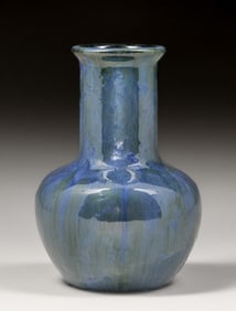 Fulper Pottery Chinese Blue Flambe Vase c1910s