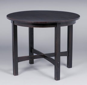 L&JG Stickley 36"d Lamp Table c1905