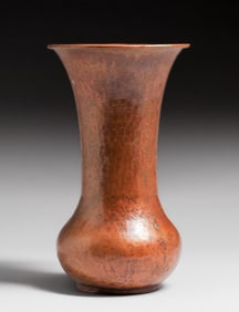 Grand Rapids Hammered Copper Flared Vase c1905