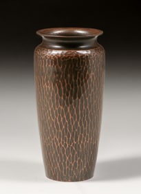 Roycroft – Walter Jennings Hammered Copper Vase c1915
