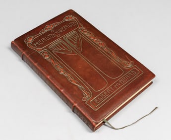 Roycroft Modeled Leather Book "Health and Wealth" Elbert Hubbard 1908
