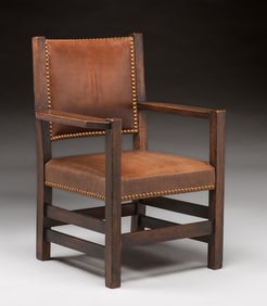Early Gustav Stickley #1296 Armchair Early Gustav Stickley #356A Armchair c1904