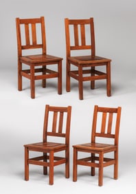 Stickley Brothers Set of 4 DIning Chairs c1910