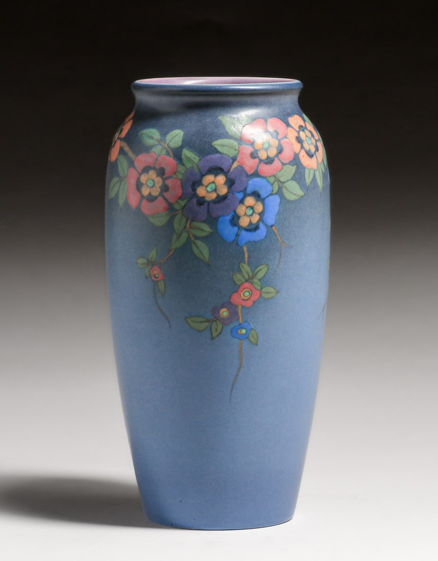 Rookwood Pottery Lenore Asbury Floral Wax Matte Vase 1927 (1 of 4)