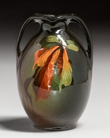 Weller Pottery Louwelsa Two-Handled Vase c1890s