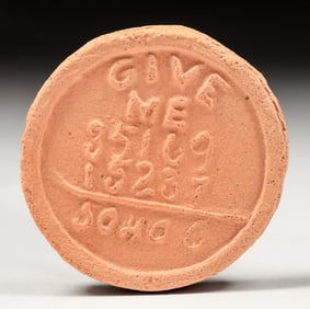 George Ohr Brothel Token c1895