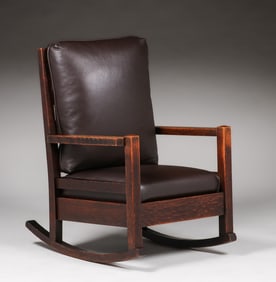 Early Gustav Stickley #2603 Rocker c1902