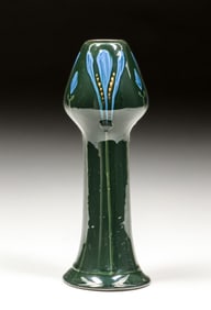 Roseville Crocus Squeeze Bag Decorated Vase c1905