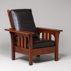 Lifetime Furniture Co Slatted Morris Chair c1910
