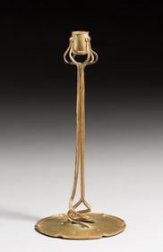 Richard Mueller - Dresden, Germany Jugenstil Brass Candlestick c1901