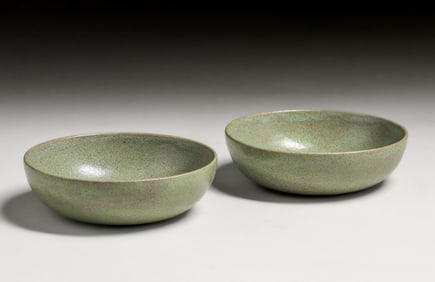 Saturday Evening Girls SEG Monochromatic Green Bowls 1911