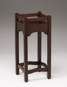 Early Gustav Stickley #44 Oak Plant Stand c1901-1902