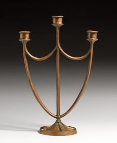 E.T. Hurley Bronze Candelabra 1918