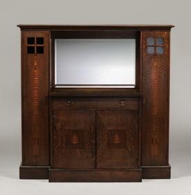 Shop of the Crafters - Cincinnati, OH Secessionist Inlaid Hutch c1910
