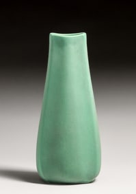 Teco Pottery #335 Matte Green Vase c1910