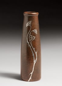 Heintz #3682 Sterling on Bronze Vase c1915