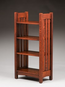 L&JG Stickley Slatted Magazine Stand c1908-1912