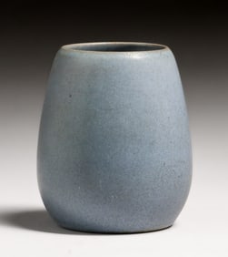 Marblehead Pottery Matte Blue Grey Vase c1910