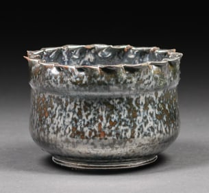 George Ohr - Biloxi, MS Glazed Earthenware Vase c1897-1900