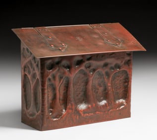 Contemporary Hammered Copper Gamble House Mailbox 2000