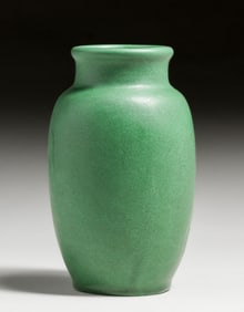 Weller Bedford Matte Green Vase c1910