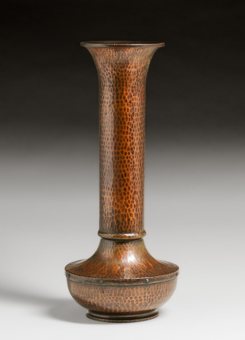 Roycroft Hammered Copper American Beauty Vase c1920 (1 of 4)