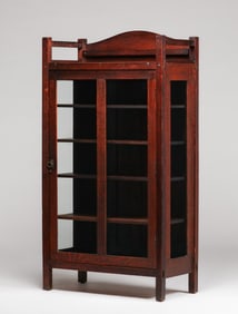 Come-Packt Furniture Co One-Door China Cabinet c1912